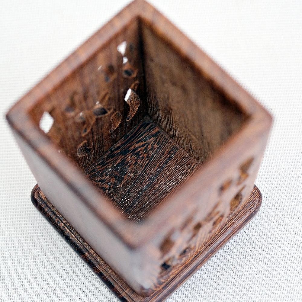 【全館滿599免運】實木茶道六君子套組 黑檀木 雞翅木 彎頭茶夾 茶針 茶鏟 收納桶 茶道配件【自在坊茶具】-細節圖5