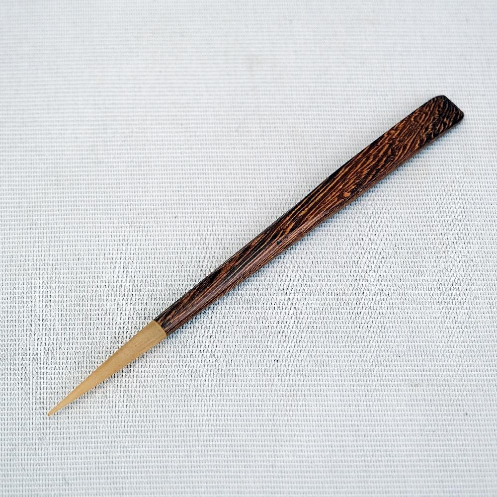 【全館滿599免運】實木茶道六君子套組 黑檀木 雞翅木 彎頭茶夾 茶針 茶鏟 收納桶 茶道配件【自在坊茶具】-細節圖10