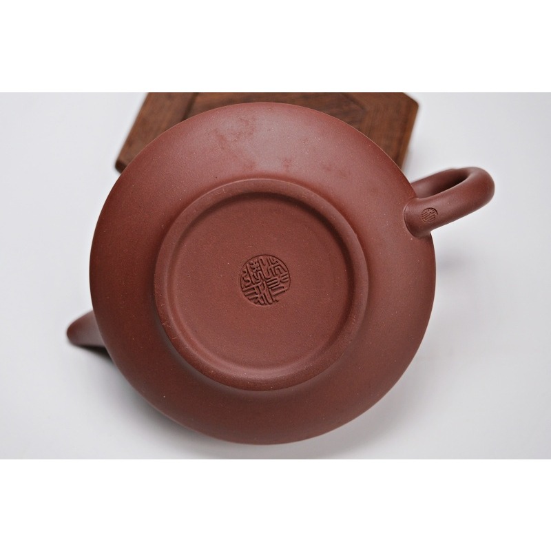 【全館滿599免運】茶壺 手工壺 紫砂壺【紫泥半手工惠風和暢壺 280ml】出湯順暢 三寸不斷 斷水利落【自在坊茶具】-細節圖9