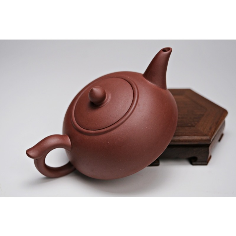 【全館滿599免運】茶壺 手工壺 紫砂壺【紫泥半手工惠風和暢壺 280ml】出湯順暢 三寸不斷 斷水利落【自在坊茶具】-細節圖10