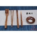 【全館滿599免運】手工精雕六君子簡易五件組 茶鏟 茶漏 茶夾 茶撥 茶針 黑檀木 花梨木 雞翅木【自在坊茶具】-規格圖9