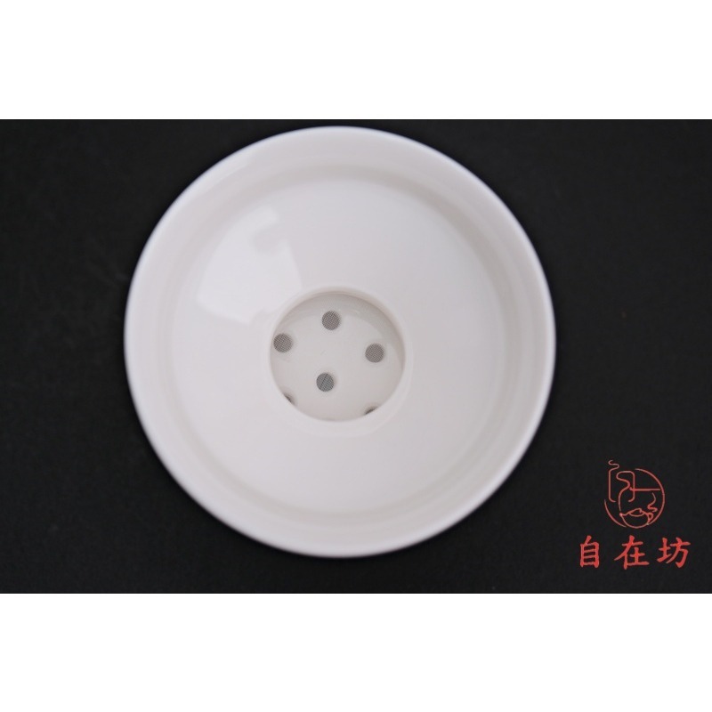 【全館滿599免運】茶漏【玉瓷灶爐茶漏】創意茶漏 茶漏 濾茶器 泡茶過濾網 白瓷茶漏 精品茶濾【自在坊茶具】-細節圖3