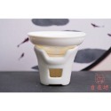 【全館滿599免運】茶漏【玉瓷灶爐茶漏】創意茶漏 茶漏 濾茶器 泡茶過濾網 白瓷茶漏 精品茶濾【自在坊茶具】-規格圖11