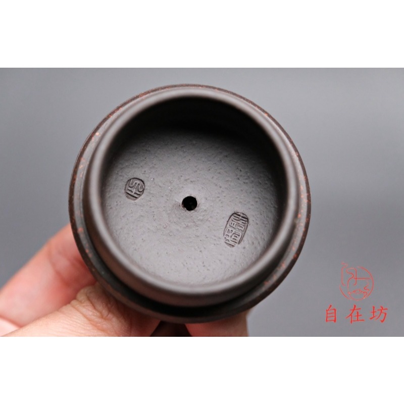 【全館滿599免運】茶壺 手工茶壺【王國望黑金砂黃鸝鳥鳴西施壺-180ml】工藝師手作 出湯順暢 三寸不斷【自在坊茶具】-細節圖10