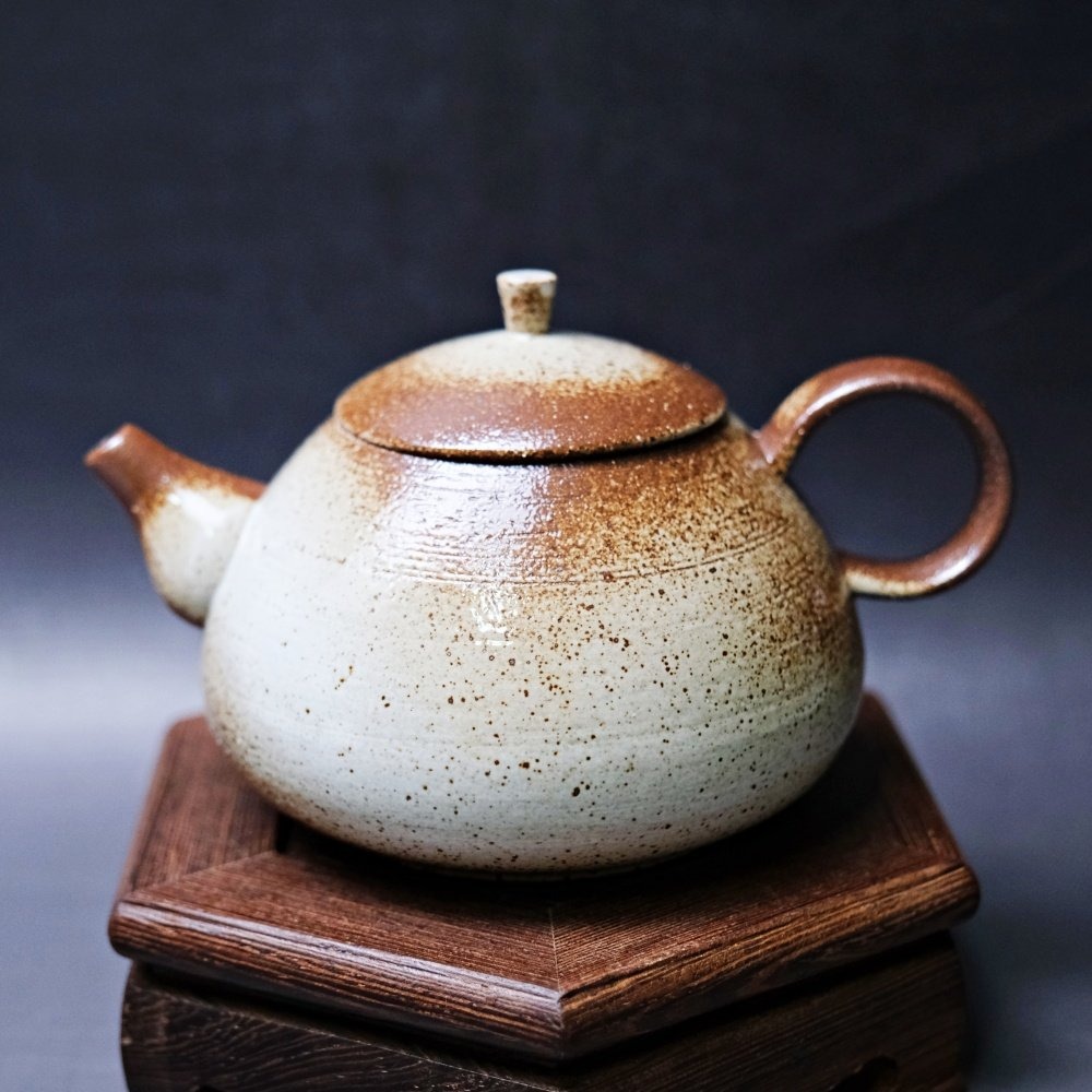 【全館滿599免運】茶壺 柴燒壺 手工茶壺 二次燒柴燒茶壺 柴燒粗陶茶壺 粗陶茶具【自在坊茶具】-細節圖7