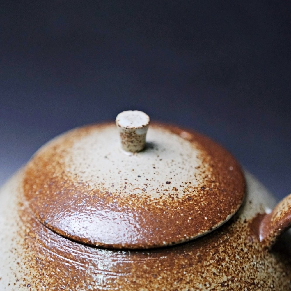 【全館滿599免運】茶壺 柴燒壺 手工茶壺 二次燒柴燒茶壺 柴燒粗陶茶壺 粗陶茶具【自在坊茶具】-細節圖9