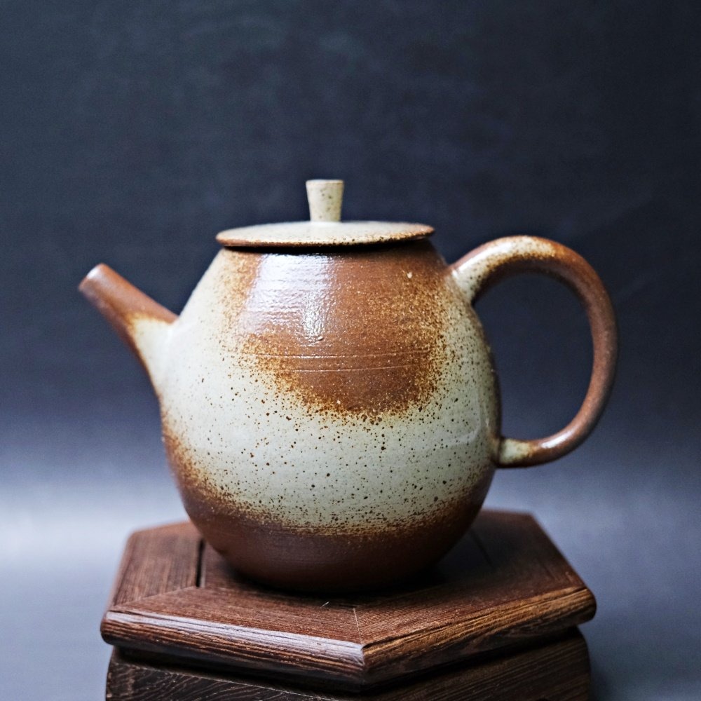 【全館滿599免運】茶壺 柴燒壺 手工茶壺 二次燒柴燒茶壺 柴燒粗陶茶壺 粗陶茶具【自在坊茶具】-規格圖11