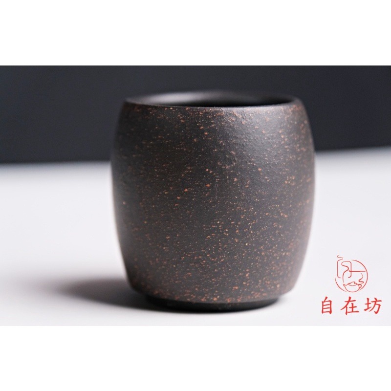 【全館滿599免運】茶杯 品茗杯 成化杯 大紅袍成化杯80ml 黑金砂成化杯80ml 紫砂杯 手工茶杯【自在坊茶具】-細節圖4