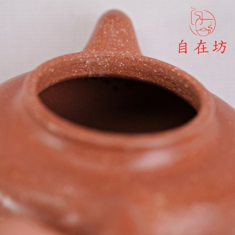 【全館滿599免運】茶壺 手工茶壺【姜禮明手工降坡泥綴只壺─200ml】工藝師姜禮明手作 降坡泥 出湯順暢【自在坊茶具】-細節圖8