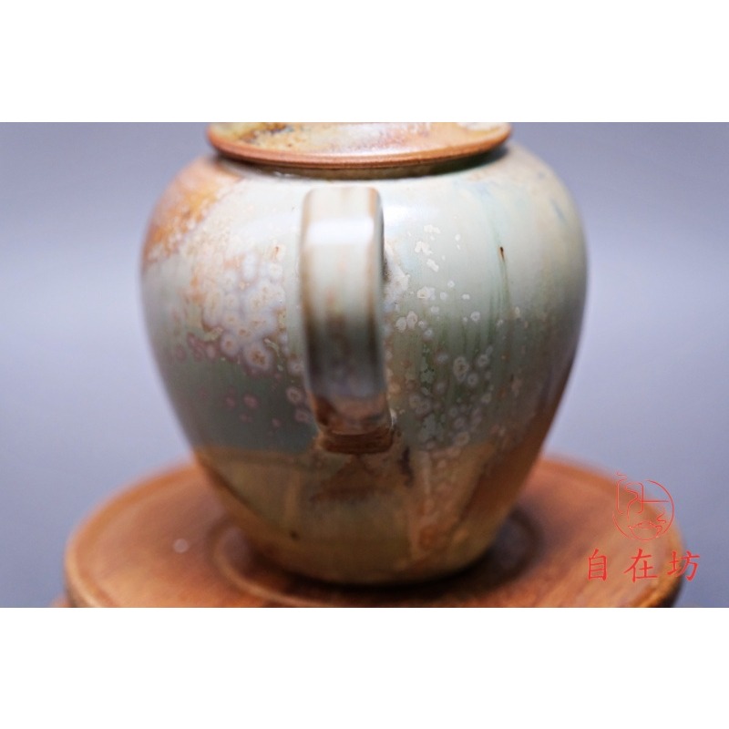 【全館滿599免運】茶壺 手工柴燒茶壺【柴燒壺-11號170ml】孤品一器一拍 柴燒粗陶茶壺 個人壺【自在坊茶具】-細節圖6
