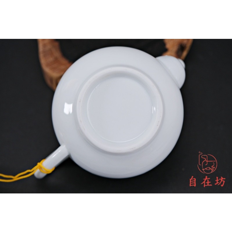 【全館滿599免運】白瓷茶具 白瓷茶具套組【自在五件組】一壺四杯 茶具禮盒 白瓷茶具 功夫茶具【自在坊茶具】-細節圖11