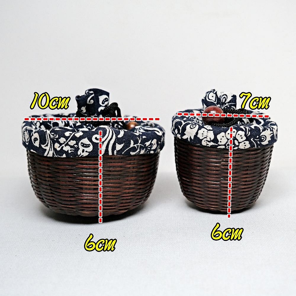 【自在坊茶具】茶具 竹編茶杯收納袋 大/小 雙杯外出收納袋 抽繩麻布茶杯袋 茶具收納 旅行茶具 收納布袋 麻布茶道配件-細節圖11