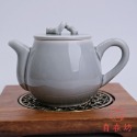 【全館滿599免運】茶壺【冰灰釉竹節壺─160ml】陶瓷功夫茶壺 小單壺 斷水利落 日式陶瓷茶壺【自在坊茶具】-規格圖11