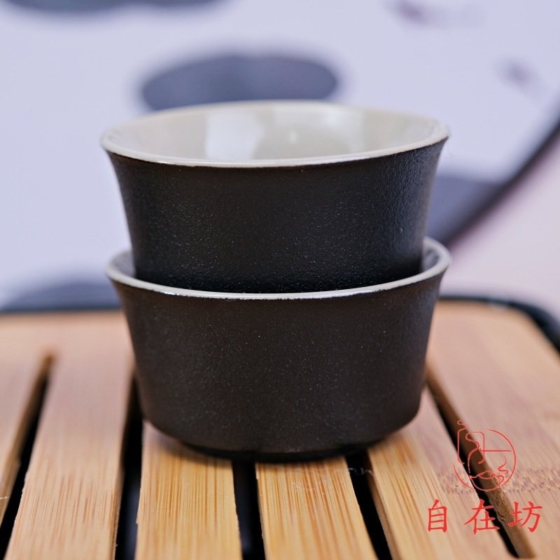 【全館滿599免運】旅行茶具組【黑陶旅行組─西施160ml】 一壺一茶罐四杯一茶夾一茶盤 旅行茶具【自在坊茶具】-細節圖4