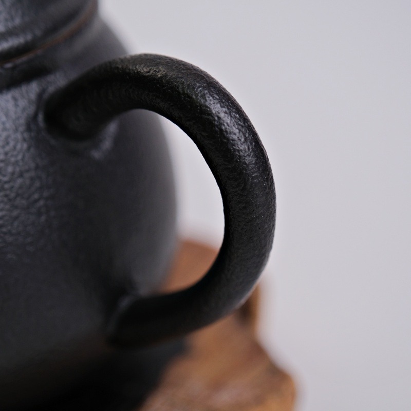 【全館滿599免運】茶壺【陶藝圓融壺 黑/黃240ml】陶藝圓融茶壺 泡茶壺 陶瓷壺 茶道 茶具【自在坊茶具】-細節圖4