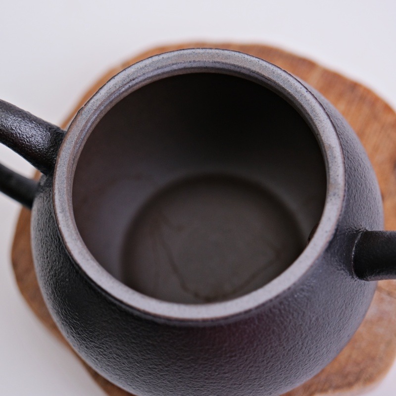 【全館滿599免運】茶壺【陶藝圓融壺 黑/黃240ml】陶藝圓融茶壺 泡茶壺 陶瓷壺 茶道 茶具【自在坊茶具】-細節圖6