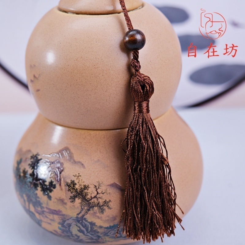 【全館滿599免運】醒茶罐【雙層葫蘆茶葉罐】紫砂茶葉罐 茶葉罐 茶葉收納 葫蘆茶葉罐 密封罐【自在坊茶具】-細節圖5