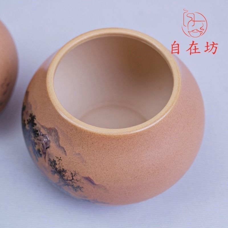 【全館滿599免運】醒茶罐【雙層葫蘆茶葉罐】紫砂茶葉罐 茶葉罐 茶葉收納 葫蘆茶葉罐 密封罐【自在坊茶具】-細節圖7