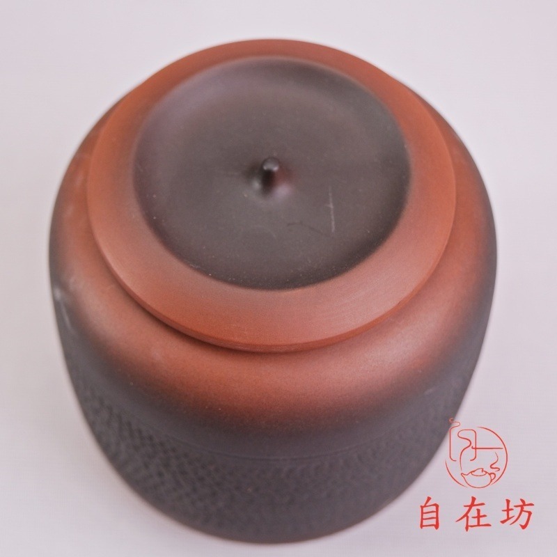 【全館滿599免運】醒茶罐【紫陶醒茶罐 易開蓋】紫砂茶葉罐 茶葉罐 茶葉收納 陶瓷茶葉罐 密封罐【自在坊茶具】-細節圖2