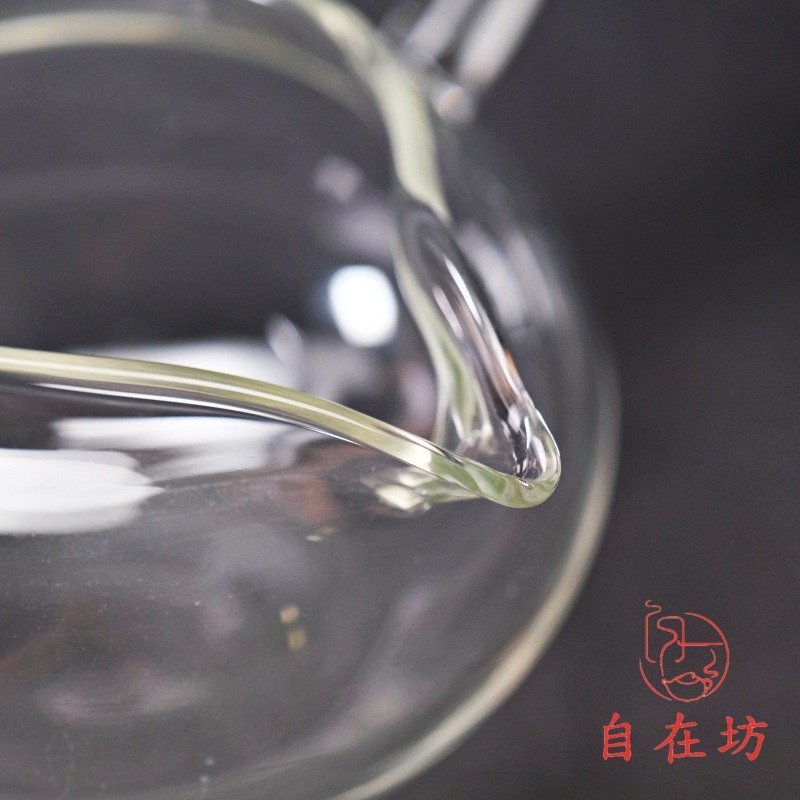 【全館滿599免運】茶海【玻璃側把茶海─150ml】公道杯 分茶器 玻璃茶海 文雀茶海 玻璃柄【自在坊茶具】-細節圖5