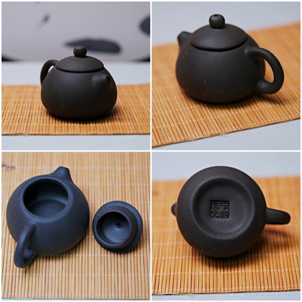 【全館滿599免運】迷你小紫砂壺 創意宜興指尖壺 小號袖珍茶壺 茶玩精品 茶寵擺件 可養壺【自在坊茶具】-細節圖6