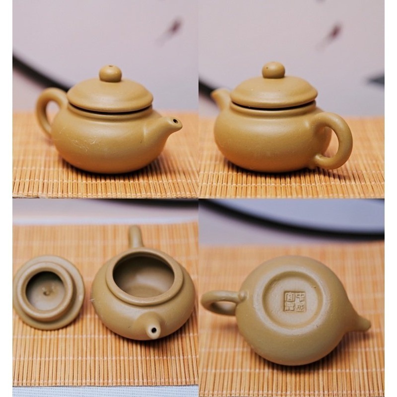 【全館滿599免運】迷你小紫砂壺 創意宜興指尖壺 小號袖珍茶壺 茶玩精品 茶寵擺件 可養壺【自在坊茶具】-細節圖7