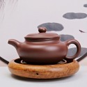 【全館滿599免運】茶壺 手工壺 紫砂壺【徐霞紫朱泥仿古壺─230ml】工藝師紫砂壺 原礦老紫泥【自在坊茶具】-規格圖11