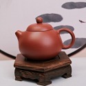 【全館滿599免運】茶壺 手工壺 紫砂壺【徐霞大紅袍梨形壺─165ml】工藝師紫砂壺 原礦老紫泥【自在坊茶具】-規格圖11
