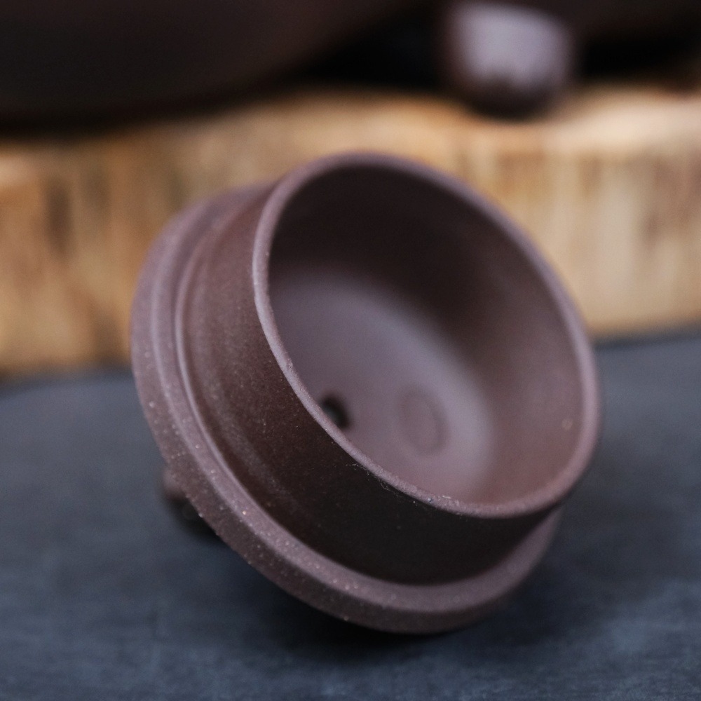 【全館滿599免運】茶壺 手工壺 紫砂壺【蔣靜明老紫泥五子登科─250ml】工藝師紫砂壺 原礦老紫泥【自在坊茶具】-細節圖9