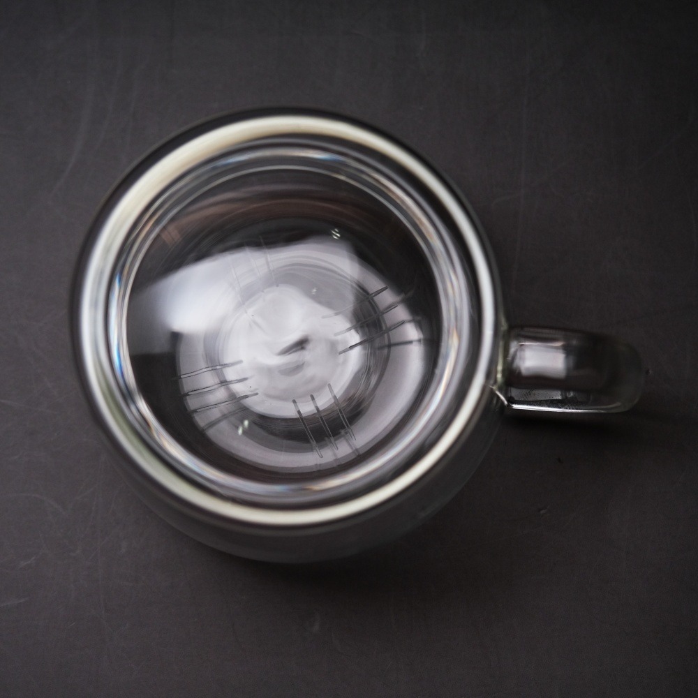 【全館滿599免運】玻璃蘑菇杯 350ml 濾心 杯子 蓋子 泡茶杯 玻璃水杯 耐熱玻璃水杯 咖啡杯 馬克杯-細節圖2