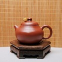 【全館滿599免運】李麗華朱泥文旦─145ml 茶壼 紫砂壼 小品茶壺 手工茶壼 宜興紫砂壺 附收藏證書【自在坊茶具】-規格圖10