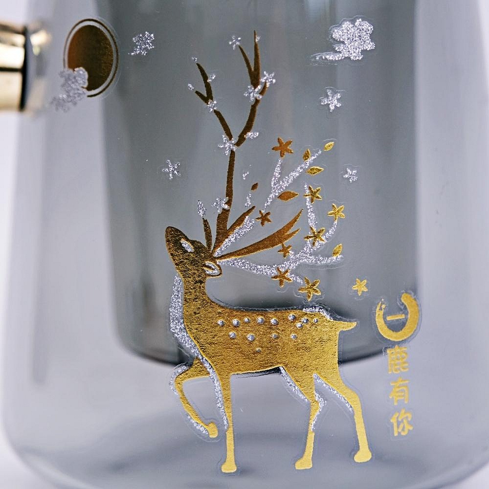 【全館滿599免運】一鹿有你辦公杯─520ml 玻璃泡茶壼 木柄手把 辦公杯 泡茶杯 附茶水分離器 大容量【自在坊茶具】-細節圖3