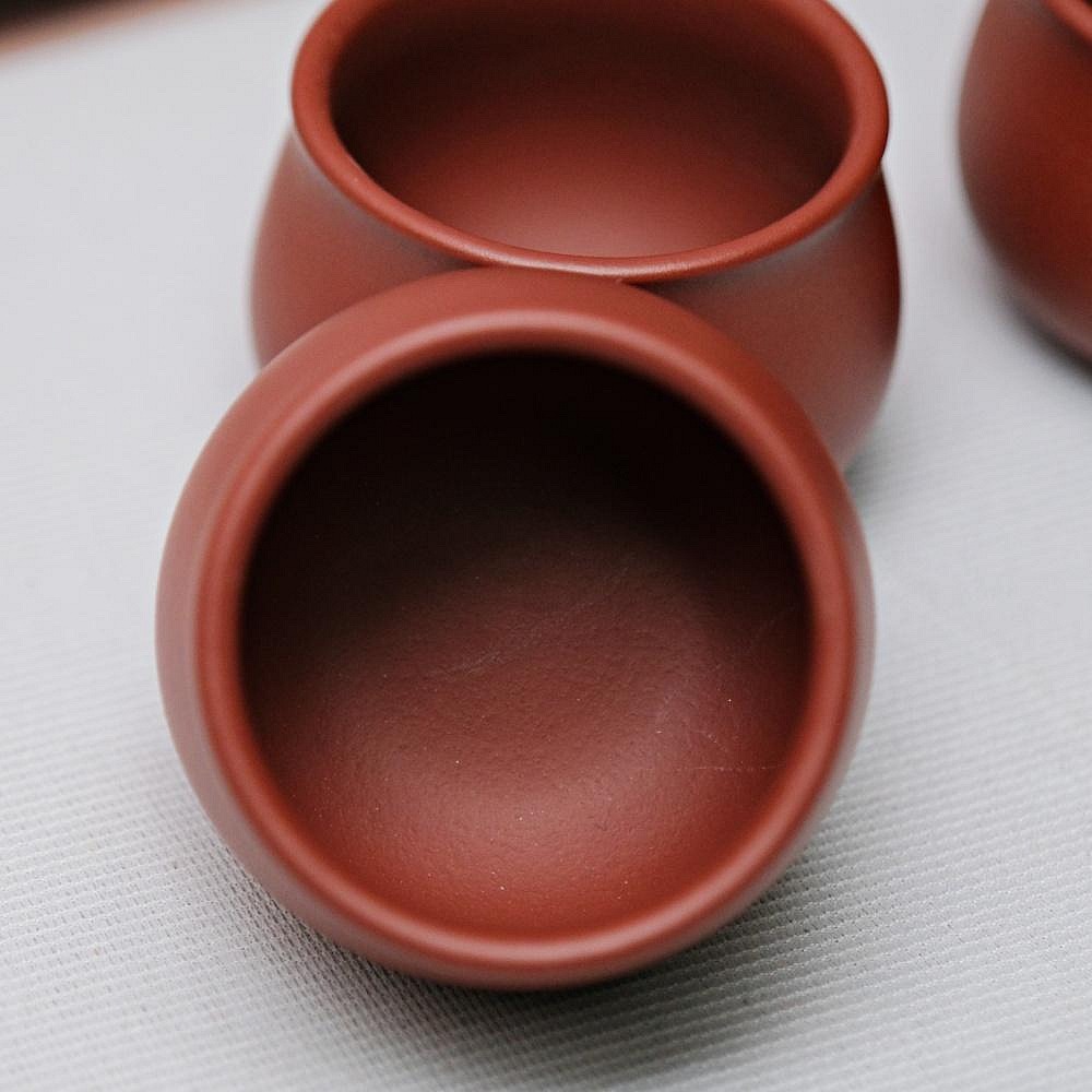 【自在坊茶具】茶杯 紫砂杯 【大紅袍 / 紫朱泥小口杯─50ml】手工杯 品茗杯 小口杯【全館滿599免運】-細節圖5