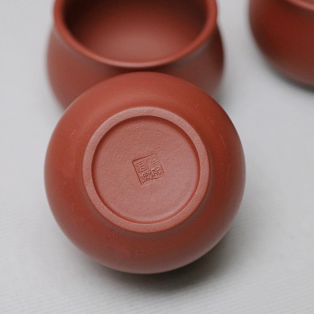 【自在坊茶具】茶杯 紫砂杯 【大紅袍 / 紫朱泥小口杯─50ml】手工杯 品茗杯 小口杯【全館滿599免運】-細節圖6