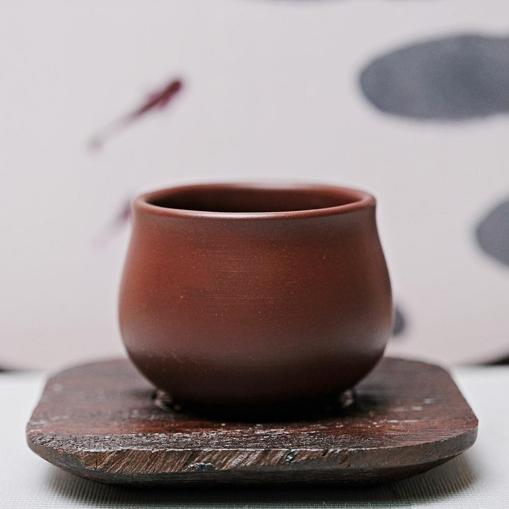 【自在坊茶具】茶杯 紫砂杯 【大紅袍 / 紫朱泥小口杯─50ml】手工杯 品茗杯 小口杯【全館滿599免運】-細節圖9