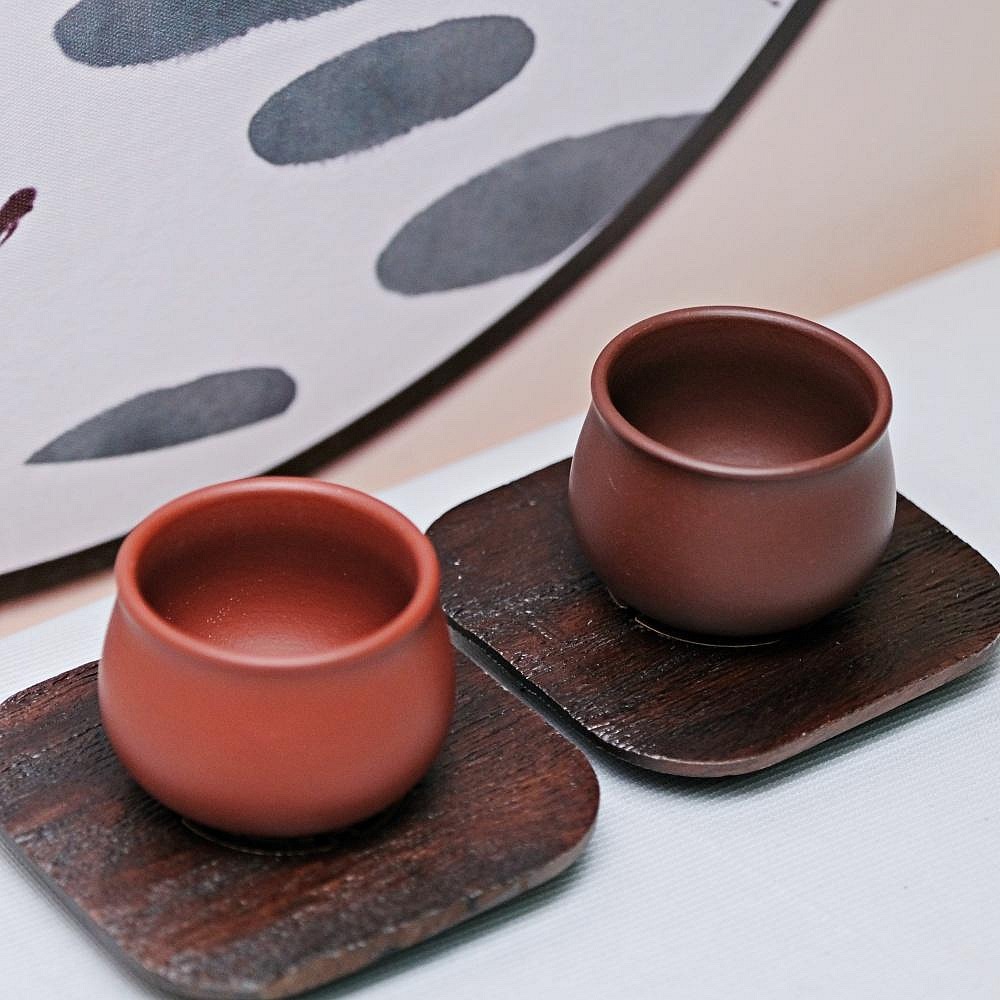 【自在坊茶具】茶杯 紫砂杯 【大紅袍 / 紫朱泥小口杯─50ml】手工杯 品茗杯 小口杯【全館滿599免運】-細節圖10