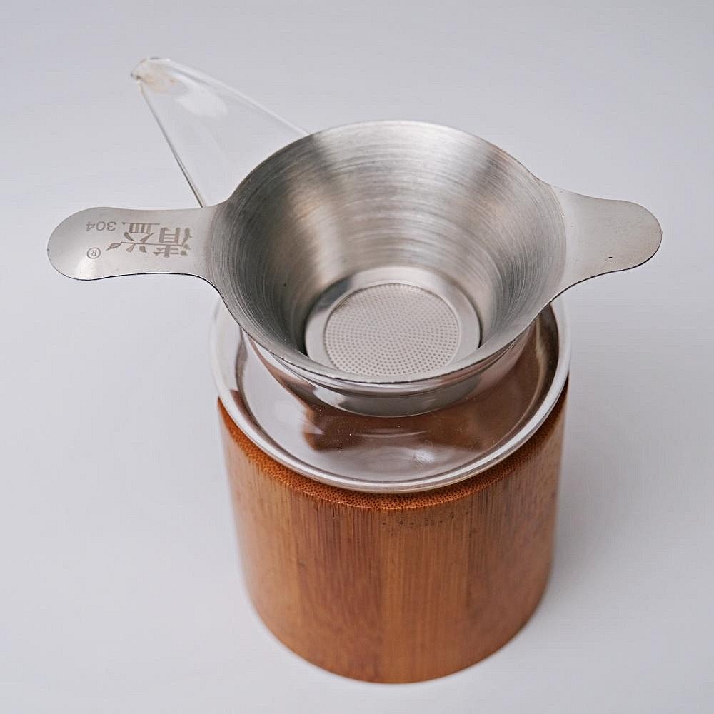 【自在坊茶具】茶具 茶漏 茶漏加厚不鏽鋼過濾網 茶具配件 功夫茶 雙耳茶漏 鴨嘴式 泡茶 加厚不鏽鋼 做工精緻 簡單方便-細節圖2