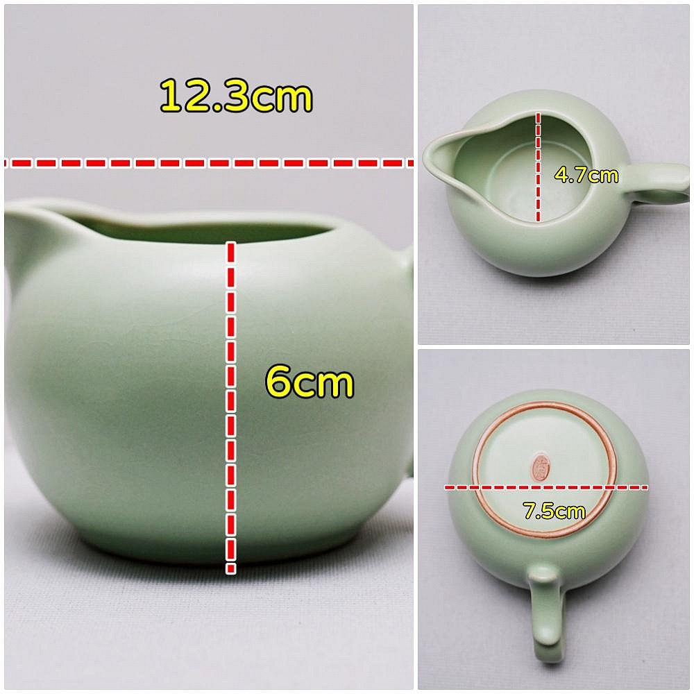 【自在坊茶具】茶具 天青汝窯茶海 茶海 公道杯 分茶器 天青茶海 陶瓷茶海 200ml【全館滿599免運】-細節圖8