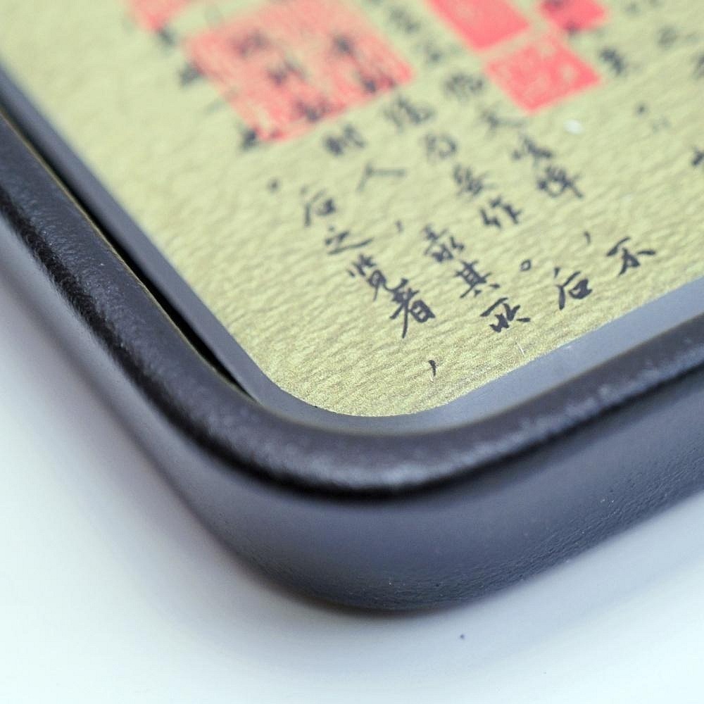 【全館滿599免運】壼承 壼墊 茶托盤 蘭亭序/清明上河圖吸水黑陶壼墊 吸水壼承 黑陶壼墊 陶製壼承 隔熱墊 茶具【自在-細節圖8