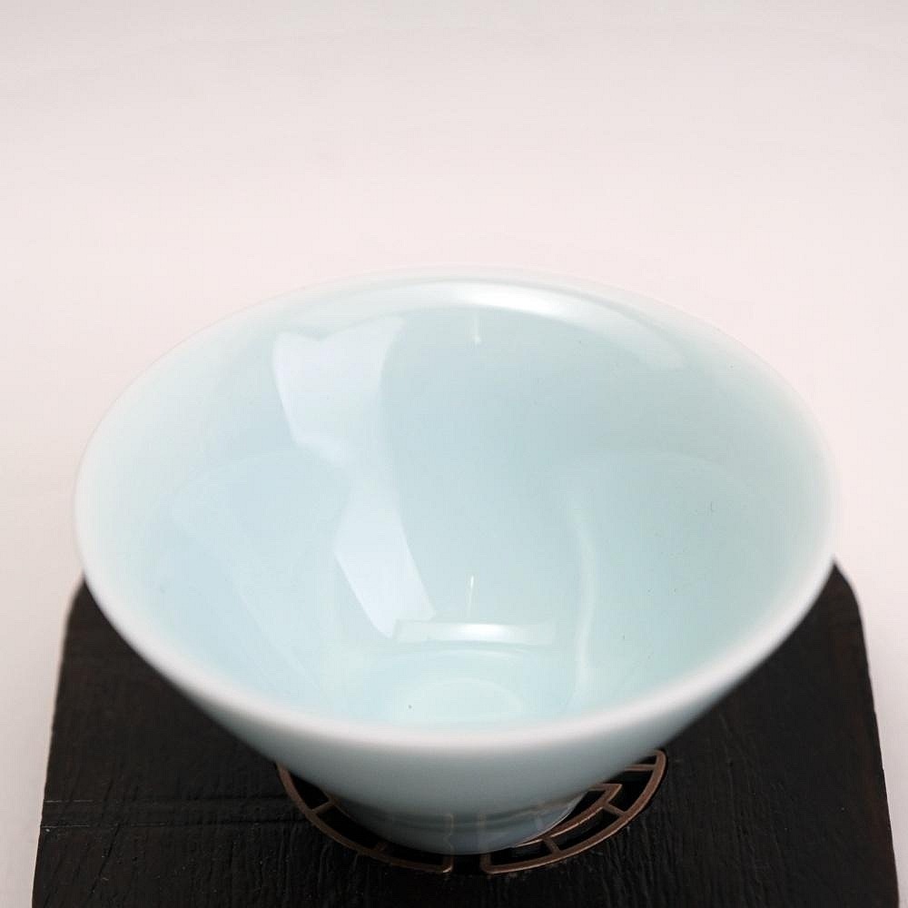 【自在坊茶具】【青瓷杯/青瓷斗笠杯─80ml/45ml】茶杯 品茗杯 瓷杯 斗笠杯 青瓷杯 陶瓷杯 茶具【全館滿599免-細節圖3