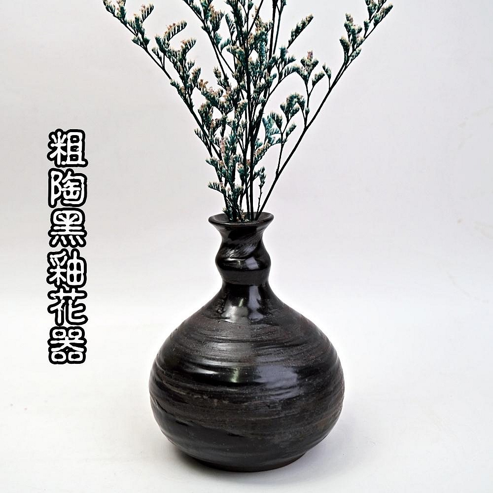 【自在坊茶具】粗陶花器 花器 陶瓷花瓶 小花瓶 擺件 花盆 粗陶花瓶 復古花瓶 插花【全館滿599免運】-細節圖3