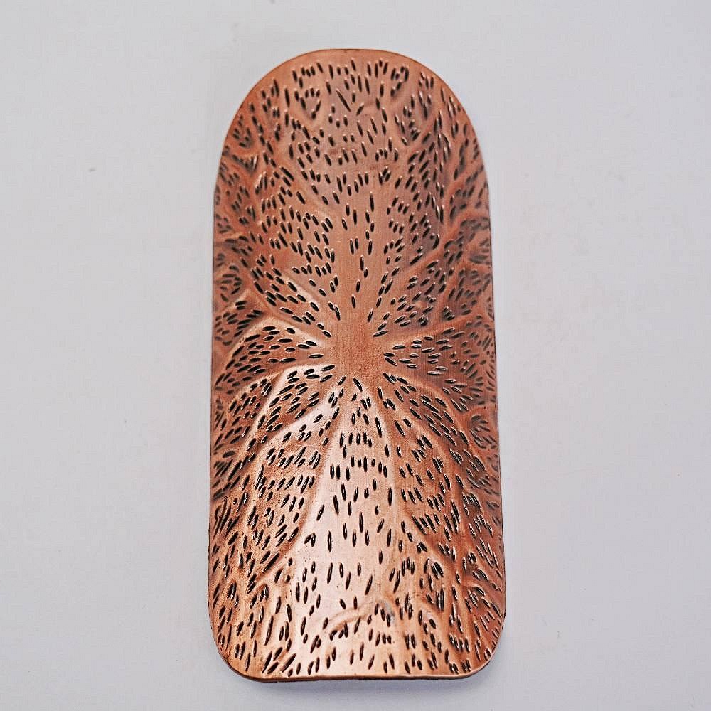 【自在坊茶具】荷韵茶則─紫銅 手工銅製茶勺 茶鏟 茶則 鑑賞茶葉 茶荷 茶撥 茶針勺 分茶器 茶道配件【全館滿599免運-細節圖4