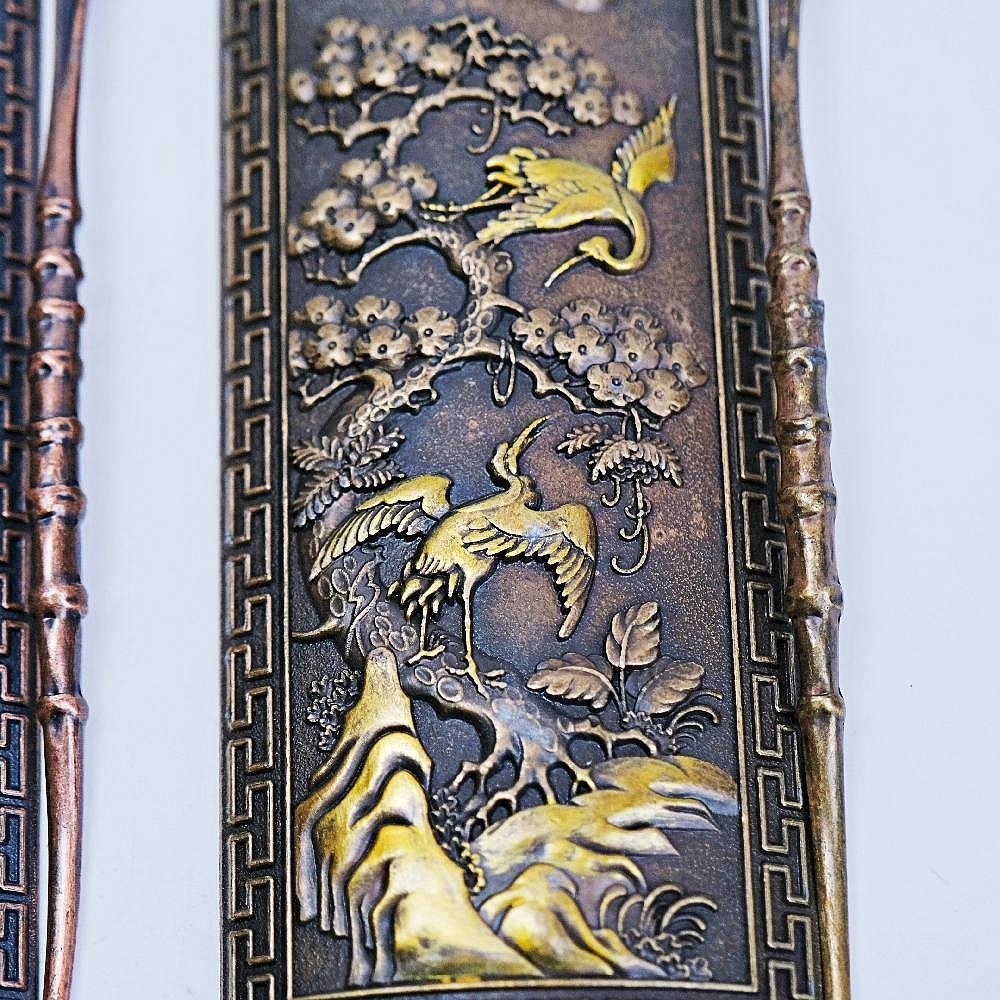 【自在坊茶具】古紅/古青雙鶴茶則 手工銅製茶勺 茶鏟 茶則 鑑賞茶葉 茶荷 茶撥 茶針勺 分茶器 茶道配件【全館滿599-細節圖4