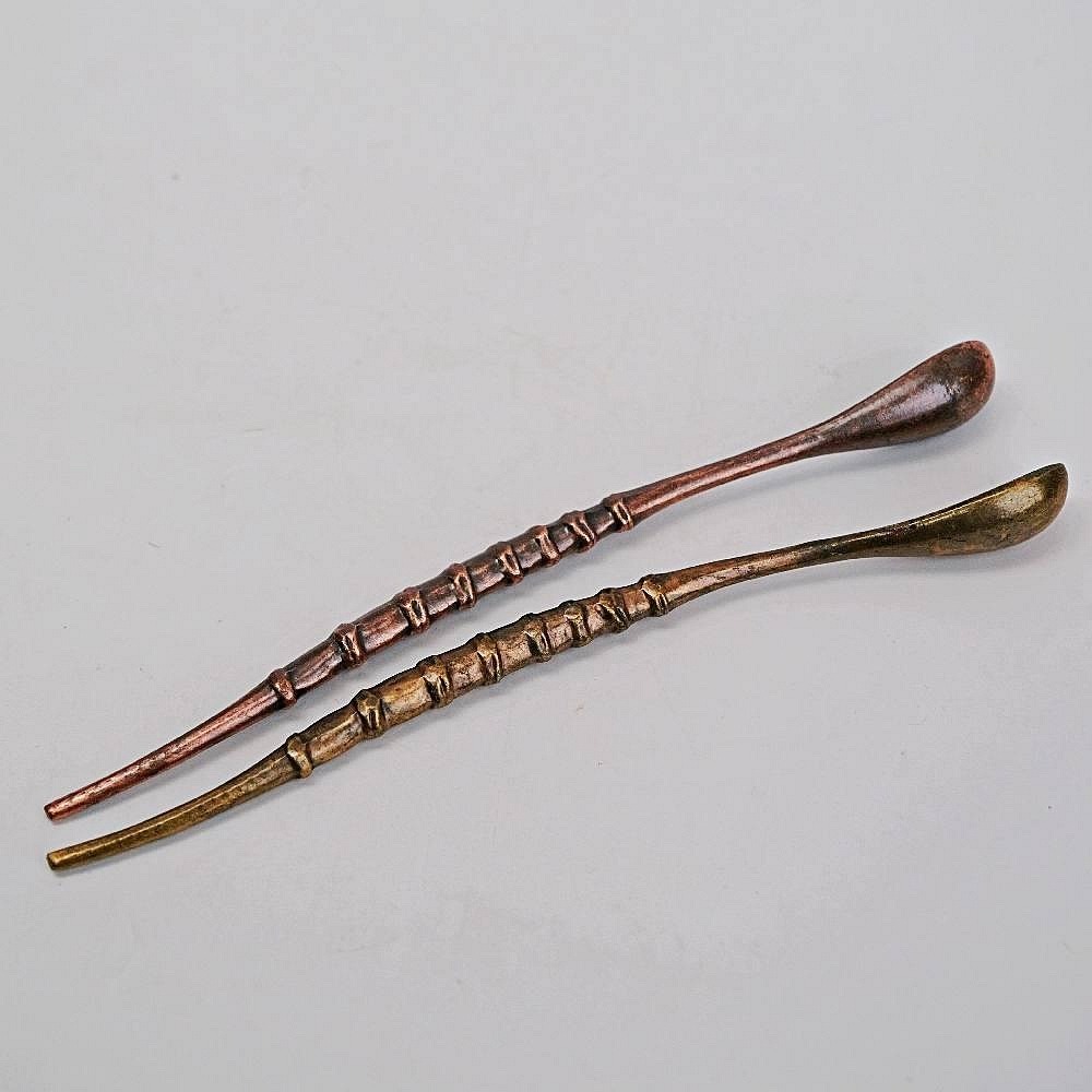 【自在坊茶具】古紅/古青雙鶴茶則 手工銅製茶勺 茶鏟 茶則 鑑賞茶葉 茶荷 茶撥 茶針勺 分茶器 茶道配件【全館滿599-細節圖6