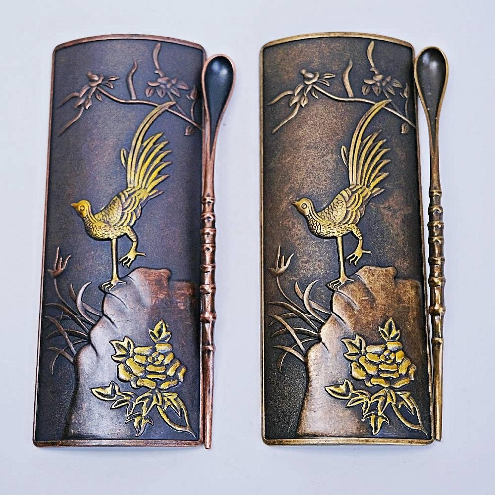 【自在坊茶具】古紅/古青倦鳥知返茶則 手工銅製茶勺 茶鏟 茶則 鑑賞茶葉 茶荷 茶撥 茶針勺 分茶器 茶道配件【全館滿5-細節圖2