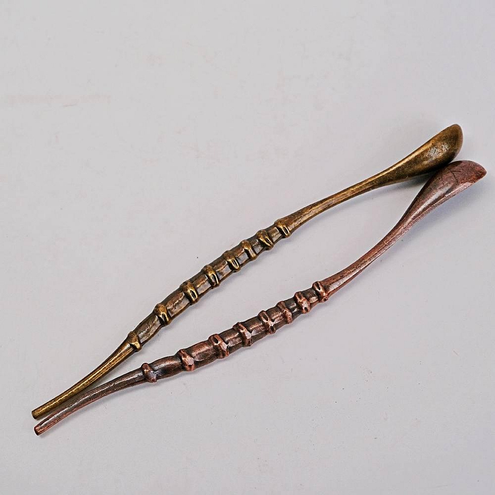 【自在坊茶具】古紅/古青倦鳥知返茶則 手工銅製茶勺 茶鏟 茶則 鑑賞茶葉 茶荷 茶撥 茶針勺 分茶器 茶道配件【全館滿5-細節圖3