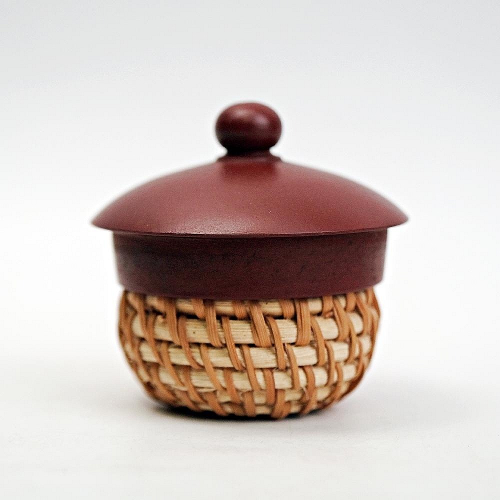 【自在坊茶具】青花瓷藤编蓋置 壺蓋置 蓋托 藤编蓋置 茶道配件 擺件 竹蓋置 壺蓋托 杯蓋架 壺蓋架【全館滿599免運】-細節圖2