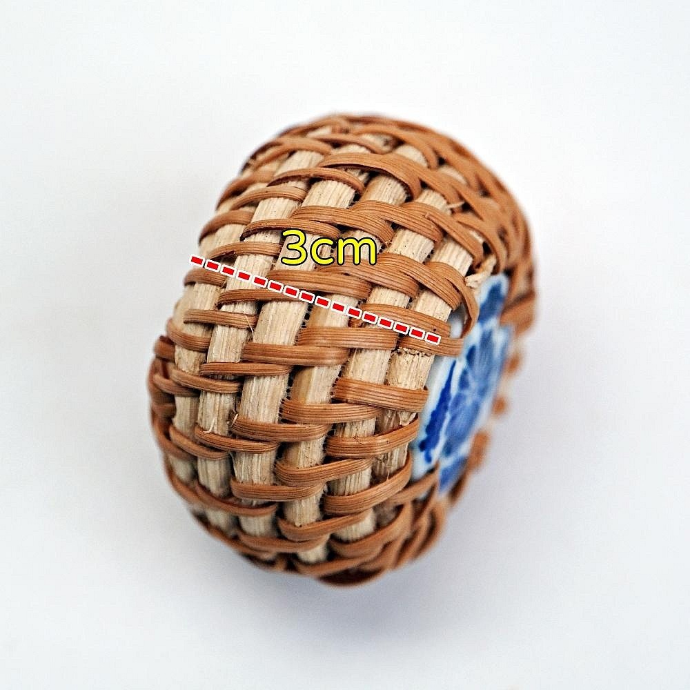 【自在坊茶具】青花瓷藤编蓋置 壺蓋置 蓋托 藤编蓋置 茶道配件 擺件 竹蓋置 壺蓋托 杯蓋架 壺蓋架【全館滿599免運】-細節圖5