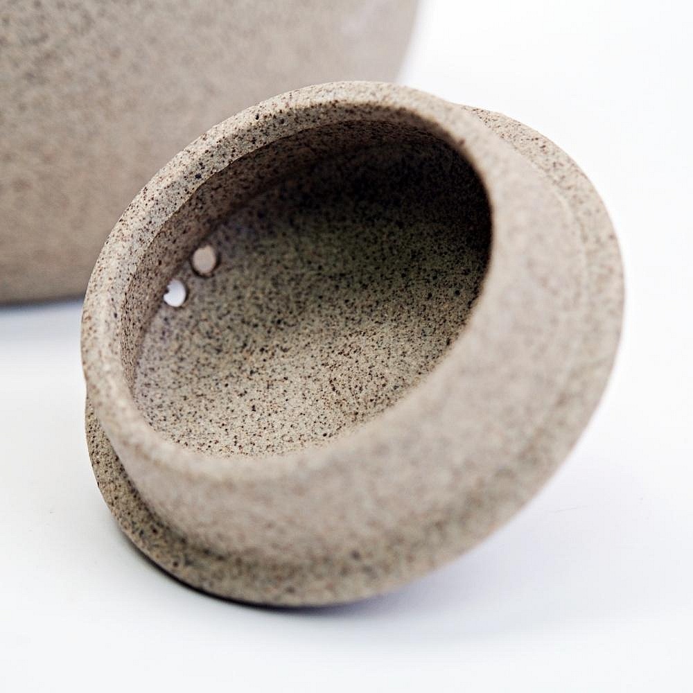 【自在坊茶具】老岩泥水潤壼 手工老岩泥煮水壺 燒水壺 煮水壼 復古粗陶茶具 1.3L 提升茶香 透氣性好【全館滿599免-細節圖6