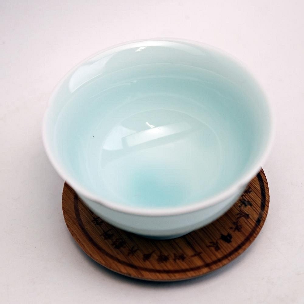 【自在坊茶具】【影青瓷杯─75ml】茶杯 品茗杯 瓷杯 斗笠杯 青瓷杯 陶瓷杯 茶具【全館滿599免運】-細節圖2